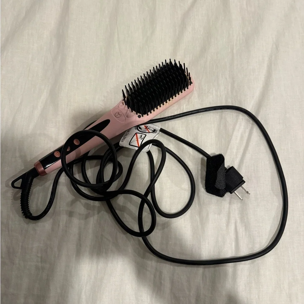 Lange Pink Hair Straightening Brush